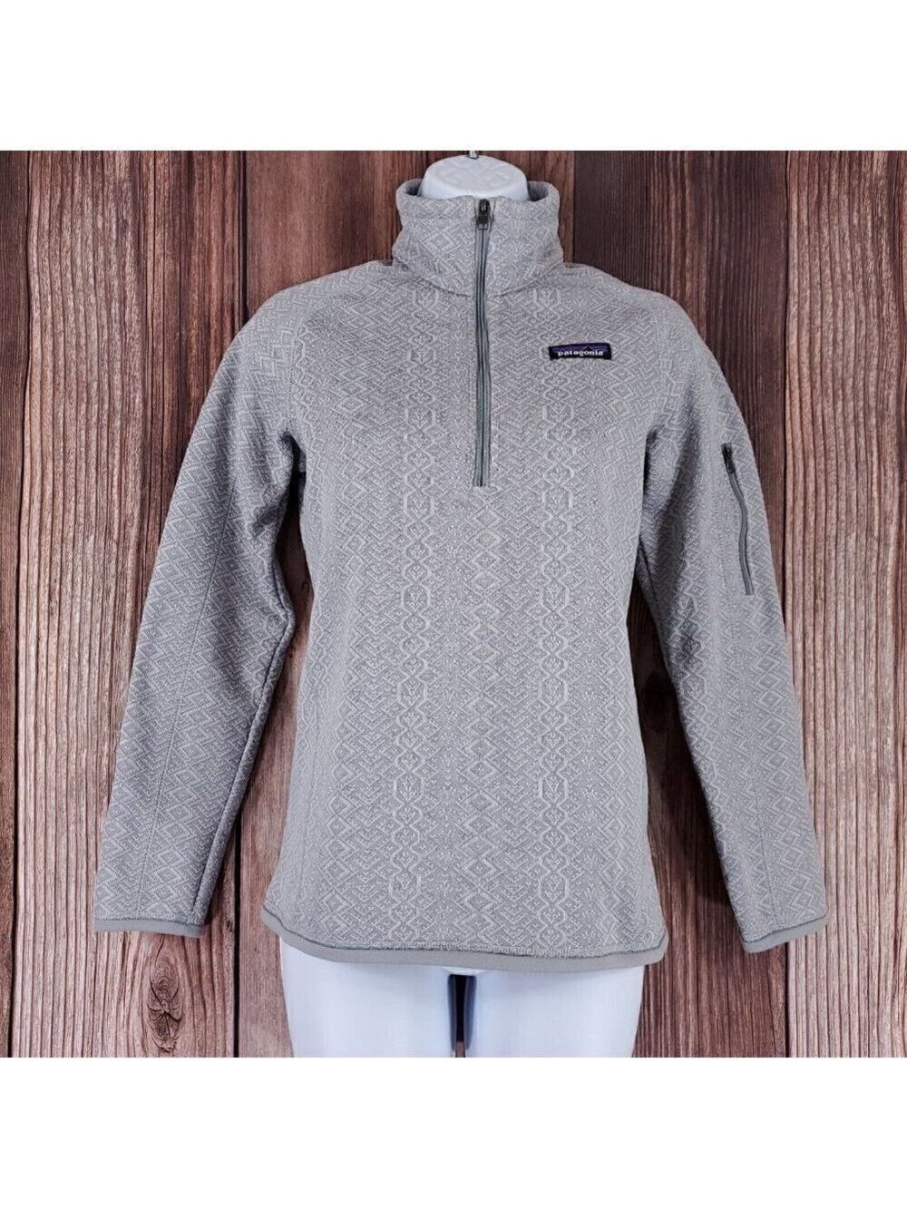 Patagonia Better Sweater Womens size XXS gray 1/4 zip fleece sweater 25618